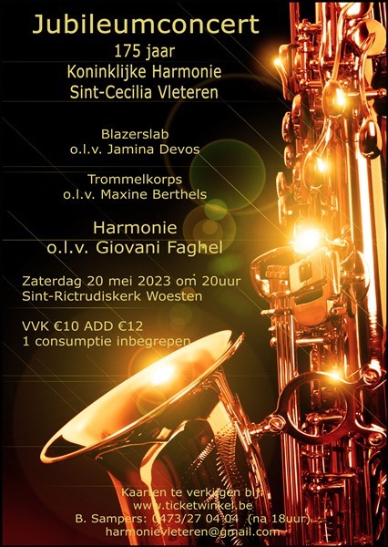 Jubilieum Concert Koninklijke Harmonie Sint Cecilia Vleteren